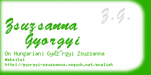 zsuzsanna gyorgyi business card